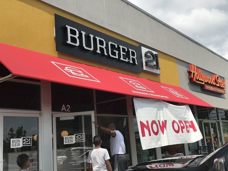 Burger 21 on Chenal Parkway, which opened in late July 2018, has now closed. Democrat-Gazette file photo
