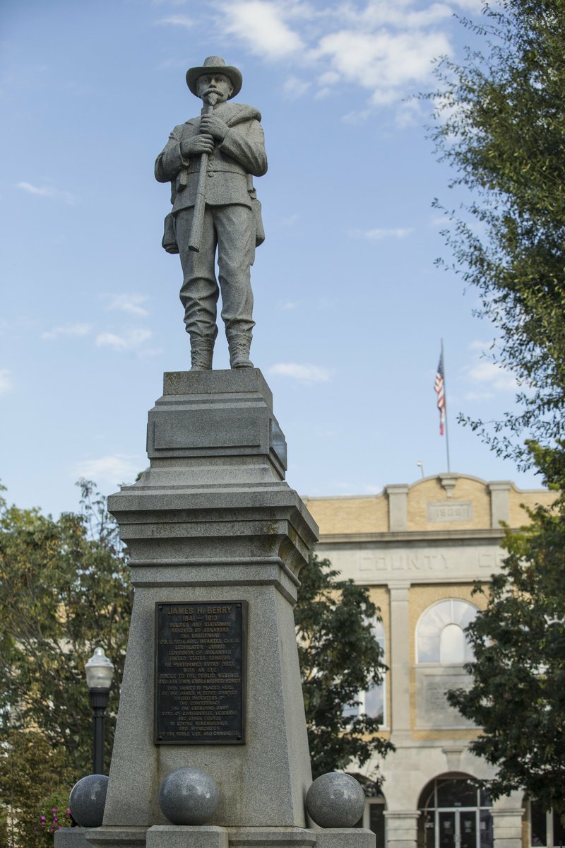 Confederate statue in Bentonville square vandalized again Northwest
