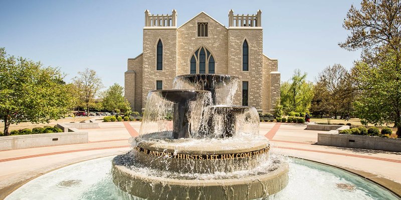 The Cathedral of the Ozarks on the campus of John Brown University is shown in this photo.