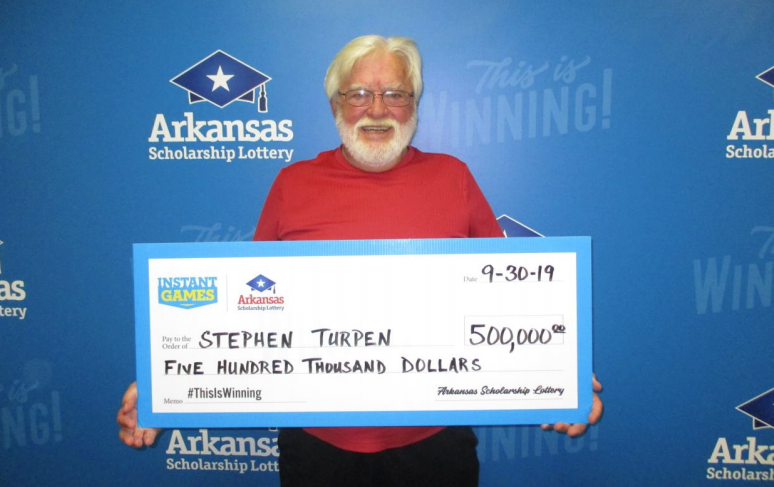 Stephen Turpen, of Hot Springs, won $500,000 in the Arkansas Scholarship Lottery.