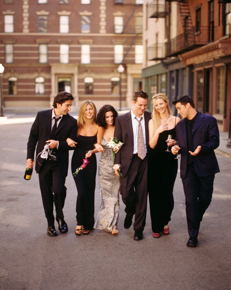 David Schwimmer (left), Jennifer Aniston, Courteney Cox, Matthew Perry, Lisa Kudrow and Matt LeBlanc walked away from Friends in 2004, but the show still attracts legions of young fans. (AP file photo)