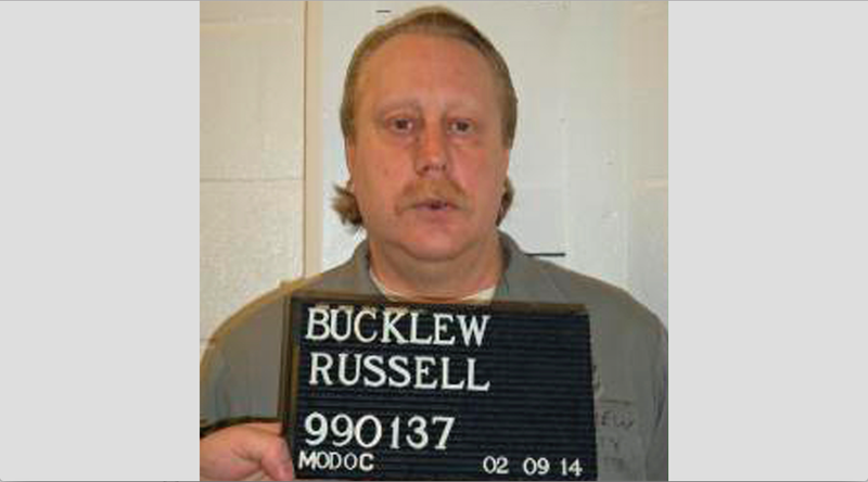 FILE - This undated file photo provided by the Missouri Department of Corrections shows Russell Bucklew. Bucklew is scheduled to die by injection Oct. 1, 2019 for killing a southeast Missouri man during a violent crime rampage in 1996. Bucklew suffers from a rare medical condition that causes blood-filled tumors in his head, neck and throat, and he had a tracheostomy tube inserted in 2018. His attorneys say he faces the risk of a "grotesque execution process." Missouri Gov. Mike Parson, who is considering clemency in the execution for tomorrow. (Missouri Department of Corrections via AP File)