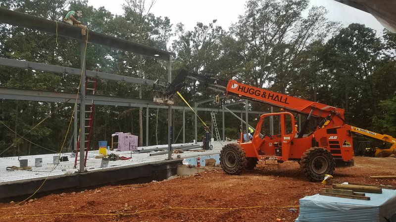 Photo submitted Construction is moving right along at the Bella Vista Public Library!