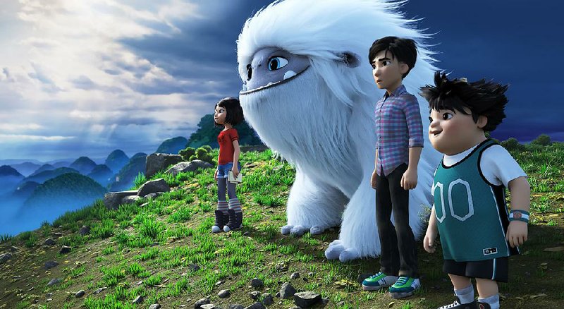 Yi (Chloe Bennet), Everest, Jin (Tenzing Norgay Trainor) and Peng (Albert Tsai) are among the characters in DreamWorks Animation and China’s Pearl Studios’ Abominable. The film came in first at last weekend’s box office and made about $21 million. 
