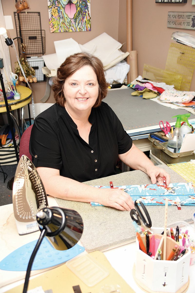 Carolyn Brinkley makes purses from her home in Arkadelphia. She is among the newest artists on the Caddo River Arts Guild Round About Artists Studio Tour and will display her handcrafted purses and accessories during the event, set for Oct. 18-20.