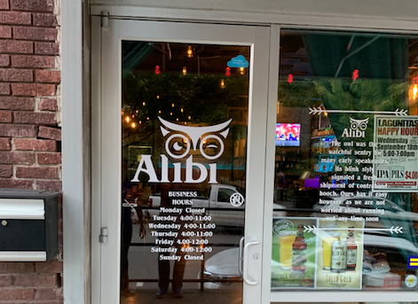 Alibi, located at 300 River Market Ave.