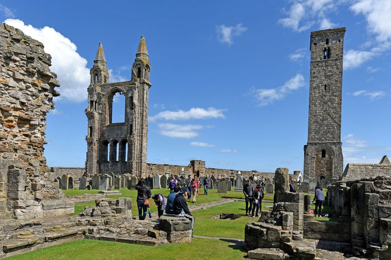 Andrews Cathedral may have rotted away, but its beautiful ruins with walls and spires pecked away by centuries of scavengers are a delight to explore. (Photo by Cameron Hewitt via Rick Steves' Europe)