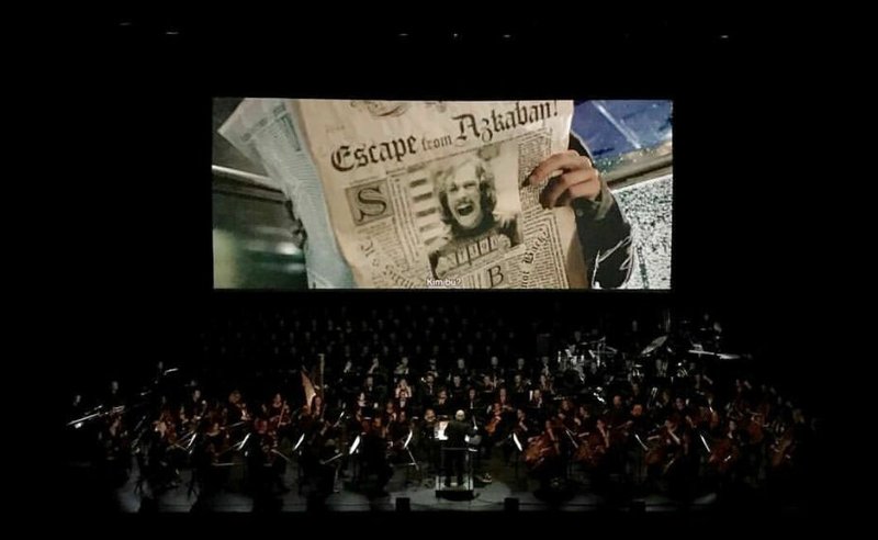 Photo courtesy Zorlu Center for Performing Arts CineConcert's concertmaster Ronnamarie Jensen says Harry Potter fans often dress up as their favorite movie characters, making the event an "interactive" experience.