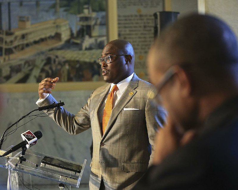 “This is a critical moment in our city and our state,” Mayor Frank Scott Jr. said Monday during a City Hall news conference where he announced his proposal for the Little Rock School District. 