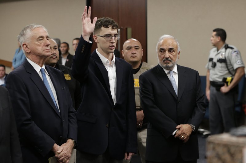 El Paso Walmart shooting suspect Patrick Crusius is arraigned Thursday in the 409th state District Court with Judge Sam Medrano presiding. Crusius, 21, from Allen, Texas, stands accused of killing 22 and injuring 25 in the Aug. 3, 2019, mass shooting at an East El Paso Walmart in the seventh deadliest mass shooting in modern U.S. history and third deadliest in Texas. - Mark Lambie/The El Paso Times via AP, Pool