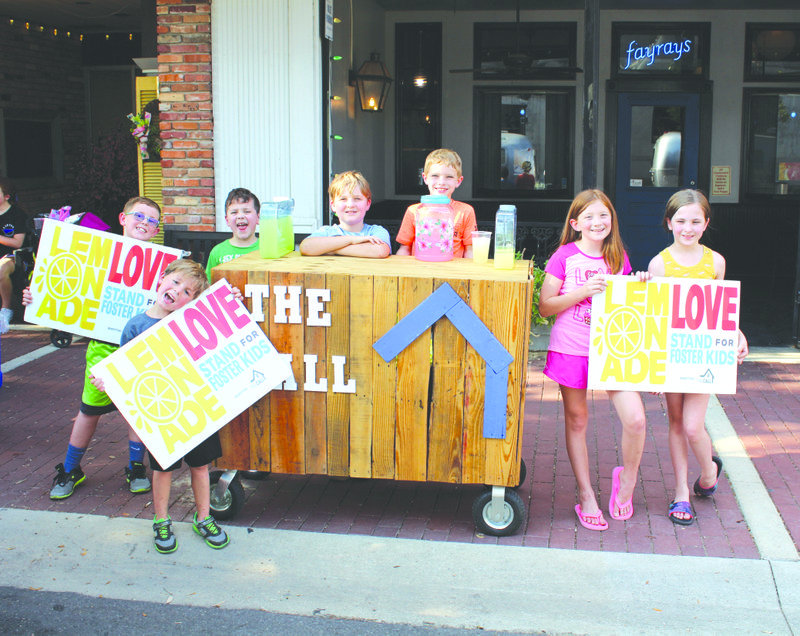 A Good Cause: Five local youth raise money for The CALL in Union County with a lemonade stand downtown. The mission of The CALL is to educate, equip, and encourage the Christian community to provide a future and a hope for children in foster care in Arkansas. For more information, visit thecallinarkansas.org.
