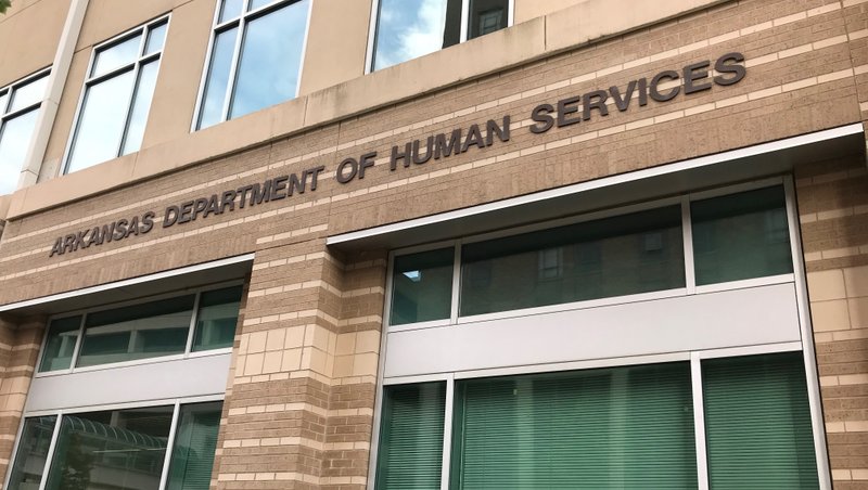 FILE — The Arkansas Department of Human Services at Donaghey Plaza in Little Rock is shown in this 2019 file photo.