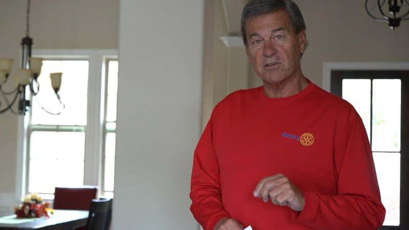 The 2018-2019 Rotary International District 6170 Governor Dennis Cooper talks about the importance of the polio vaccination and why it's a rotary mission to help fund it. - Photo and video by Cassidy Kendall of The Sentinel-Record