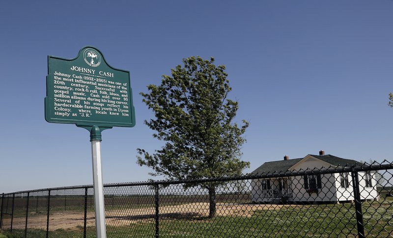 The site of the Johnny Cash Boyhood Home, near the small town of Dyess, Ark., is the focal point of the Johnny Cash Heritage Festival. (Photo by John Sykes Jr., Democrat-Gazette)