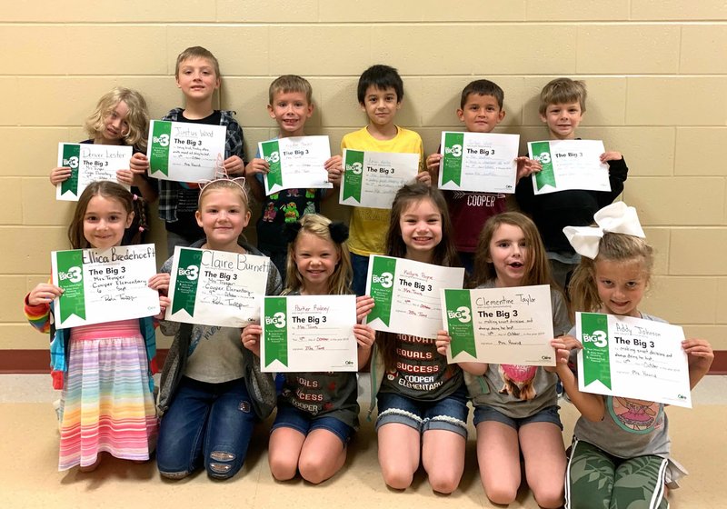 Cooper Elementary School's Big 3 Awards