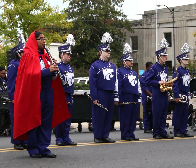 The El Dorado High School band performs its competition show for the school board before its meeting Oct. 14, 2019.