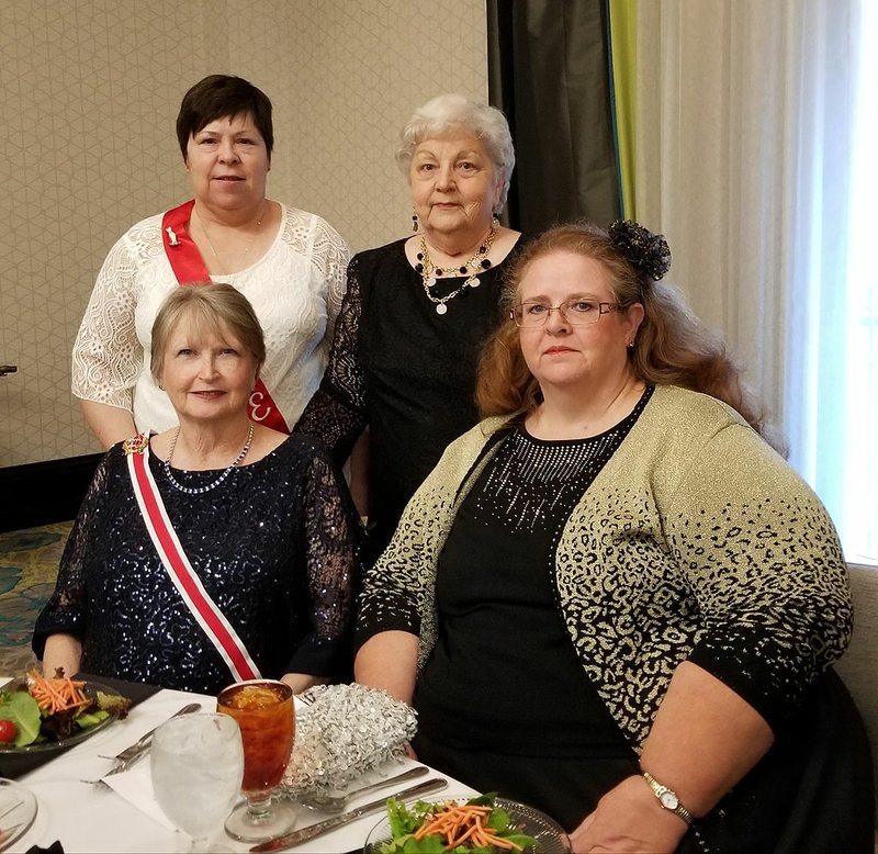 Hot Springs Chapter 80 members who attended the 124th Annual Convention were Honorary Division President Martha Koon, seated, left, and Honorary Associate Member Ozella Willingham, seated, right, along with Honorary Associate Member Barbara Erdmann, standing, left, and past Chapter President Margie Hill. - Submitted photo