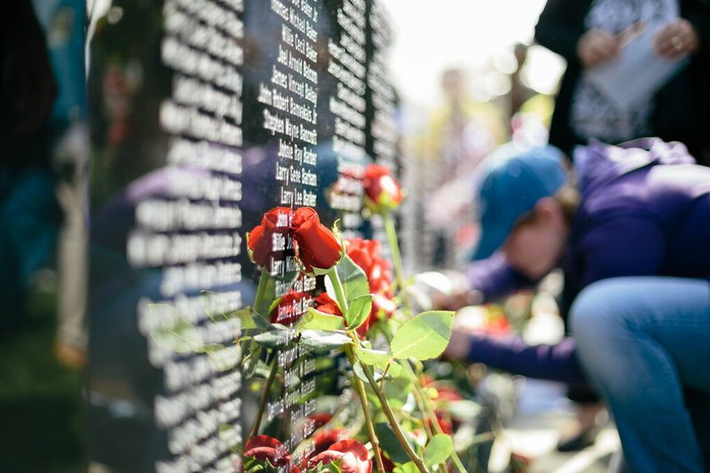 Courtesy Photo Located at the entrance to the College of the Ozarks, the Missouri Vietnam Veterans Memorial bears the names of more than 1,400 Missourians who served and died in the Vietnam War.