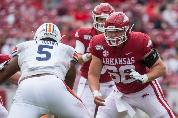 Hogs' O-line living life in flux | Whole Hog Sports