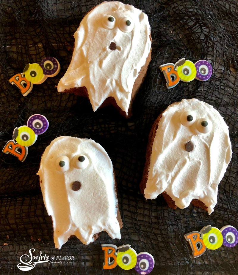 Halloween Ghost Brownies 
Courtesy of SwirlsOfFlavor.com