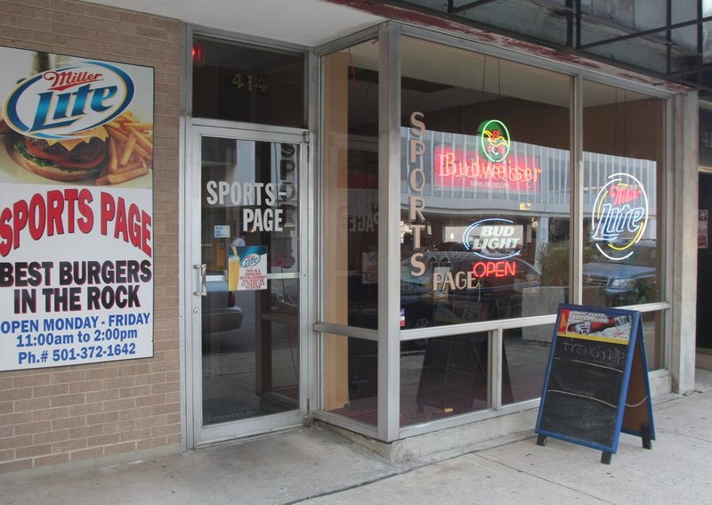 The Sports Page, 414 S. Louisiana St., Little Rock, shown in this 2011 file photo, has closed. Democrat-Gazette file photo

