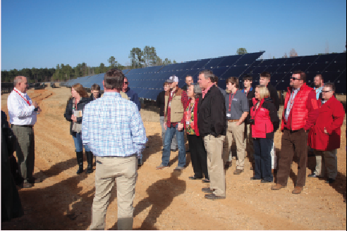 This 2018 file photo shows the solar farm at Aerojet Rocketdyne. Ouachita Electric is asking state regulators for a lower rates for it’s members due to solar efforts such as this.