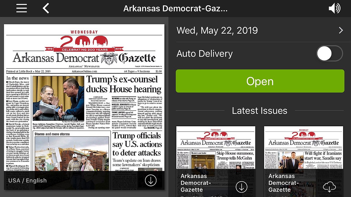 Issue affecting our iPad subscribers accessing Friday's paper | The