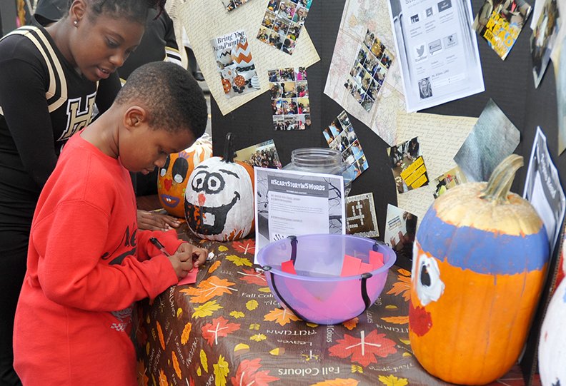 Some of the activities at the Hot Springs School District's Pumpkin Light Night at Hot Springs World Class High School in October 2015. - File photo by The Sentinel-Record