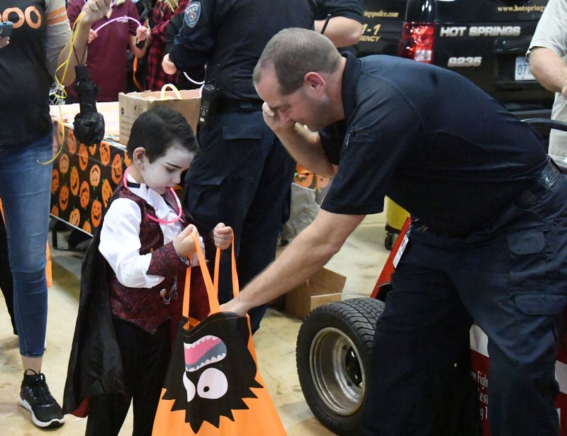 Trick or treaters at Boo with a Badge on Oct. 31, 2018. - File photo by The Sentinel-Record