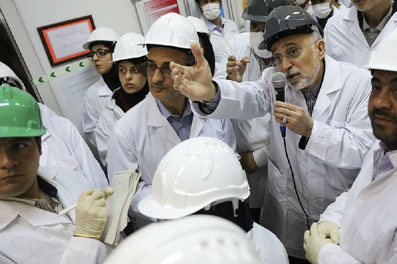 Ali Akbar Salehi. head of the Atomic Energy Organization of Iran, noted the country’s ability to step back from its enrichment efforts if European nations offer a new deal. “If they return to their commitments, we also will go back to our commitments,” he said Monday at the Natanz enrichment facility.