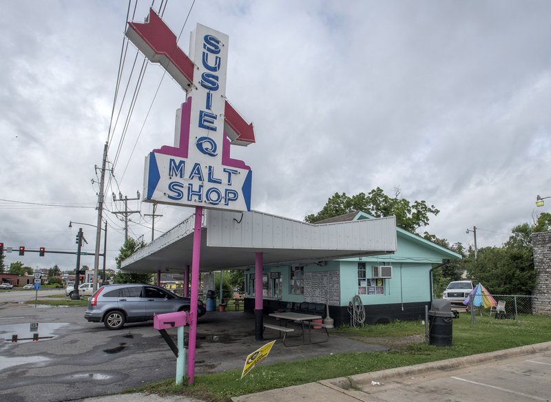 Suzie Q Malt Shop in Rogers will celebrate 55 years in business Saturday June 20, 2015. The business has changed little since opening in 1960.
