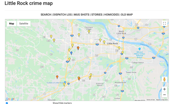 LITTLE ROCK CRIME MAP: Searchable database of crime reports in Arkansas ...