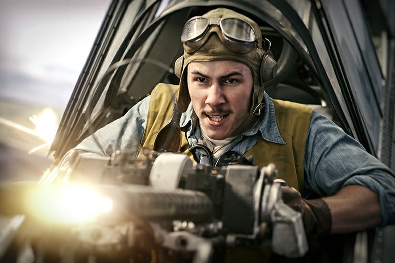 Air Machinist Mate Third Class Bruno Gaido (Nick Jonas) was a real-life war hero, though the derring-do he’s depicted as performing in Roland Emmerich’s Midway actually happened months before that battle. 