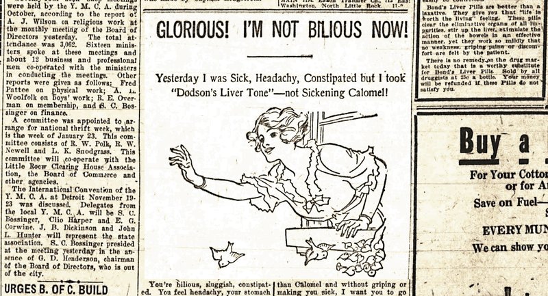 Ad from the Nov. 12, 1919, Arkansas Gazette (Arkansas Democrat-Gazette photo illustration) 