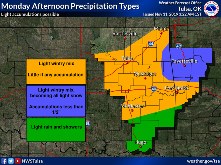 Wintry Weather Expected In Northwest Arkansas Nwacc To Close Early