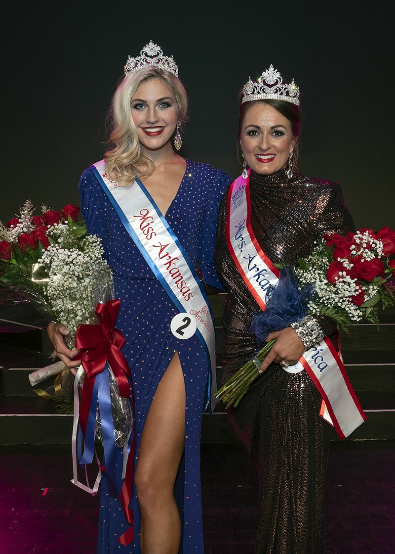 The 2020 Miss Arkansas for America Farren Simon, left, and the 2020 Mrs. Arkansas America Lauren Launius - Submitted photo