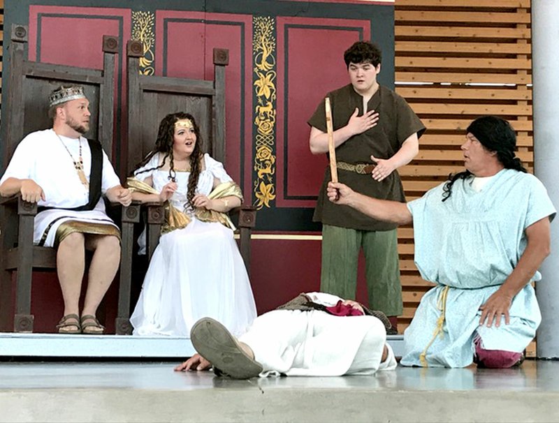 Photo submitted Siloam Springs Center for the Arts presented its first Shakespeare in the Park in June.