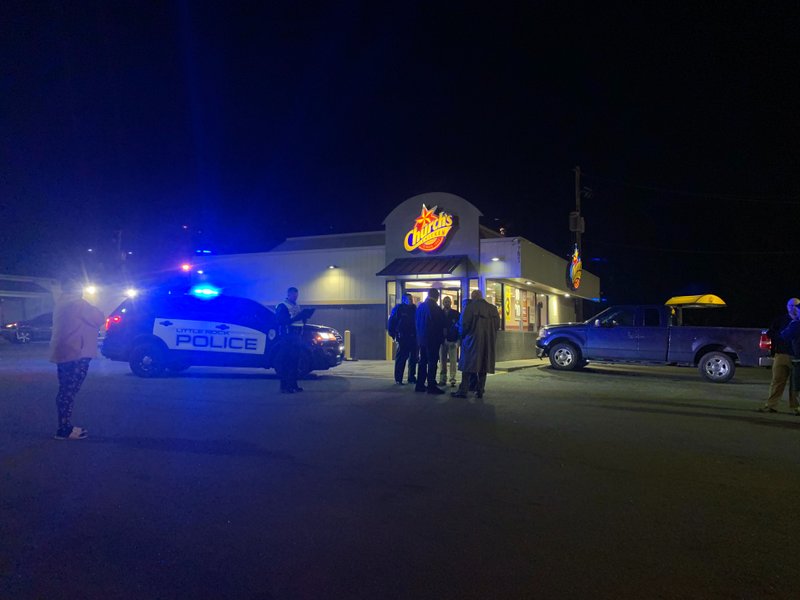A victim is in critical condition after being shot at Church's Chicken, 7621 Geyer Springs Road, according to police.