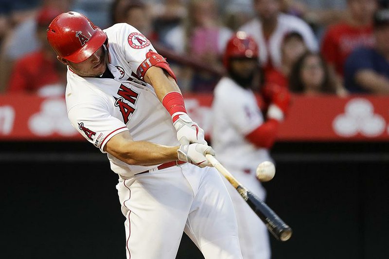 The Los Angeles Angels’ Mike Trout (shown) earned the American League MVP on Thursday. 