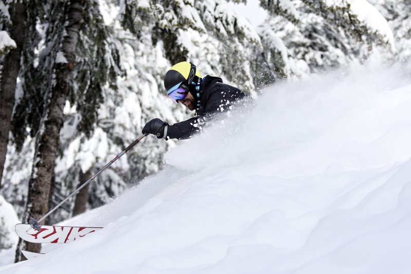 Lesser-known Turner Mountain offers skiers fresh powder even days after the last snowfall. Ski Magazine said Turner might have “the best lift-assisted powder skiing in the U.S.” (Photo by Greg Lindstrom via The Washington Post)