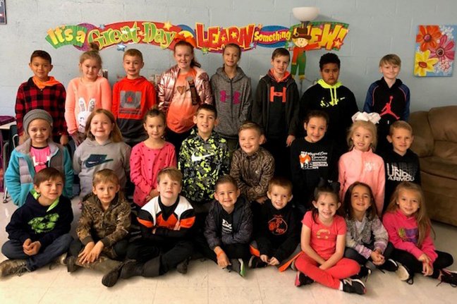 Magnet Cove Elementary School recently announced the student ambassadors for the fall 2019 semester. Front, from left, are Ace Hepburn, Colt Walker, Madden Upton, Easton Senn, Kash Penny, Caroline Green, Everly Holley and A.J. Kidder, middle, from left, are Zoe Stinson, Maggie Hale, Justice Switzer, Carter Adams, Harper Wilson, Hailey Jett, Presleigh McLaughlin and Caleb Hibbard, and back, from left, are Tristan Smith, Lexie Carter, Brodie Sheldon, Karlee Castle, Rylie Smith, Braxton Hall, Keaton Cross and Brycen Golden. Not pictured are Bryce Harrison, Bailie Daniel and Kathryn Covey. - Submitted photo