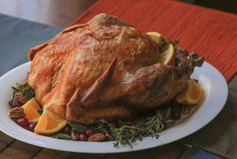 A ready-to-roast turkey dressed for the table. Ready-to-roast turkeys go from freezer to oven to table in just 3 to 4 hours. Photo by John Sykes Jr.