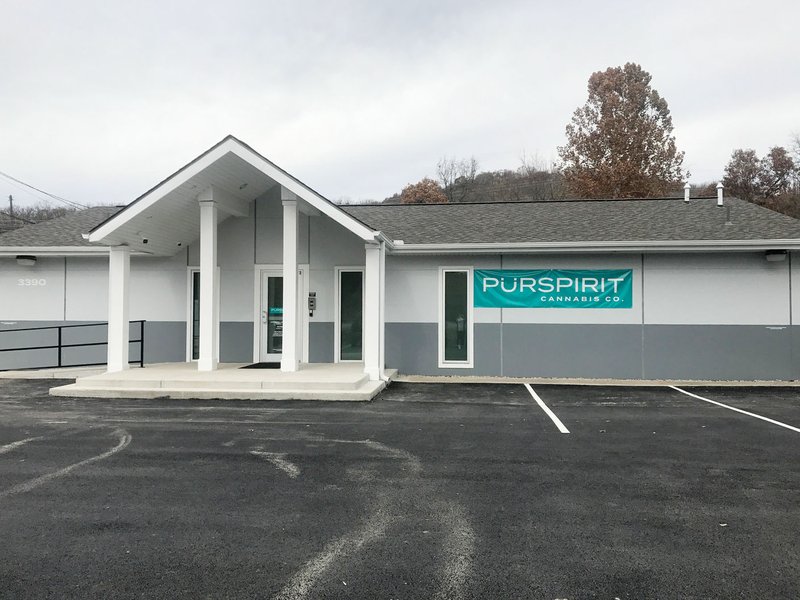 NWA Democrat-Gazette/ALEX GOLDEN

Purspirit Cannabis Co., a medical marijuana dispensary, is open at 3390 Martin Luther King Jr. Blvd. in Fayetteville. Purspirit is the 11th medical marijuana dispensary to open in Arkansas and the fourth dispensary to open in Northwest Arkansas.