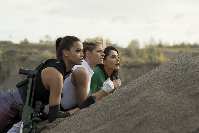 Naomi Scott (left), Kristen Stewart and Ella Balinska star in Elizabeth Banks’ Charlie’s Angels reboot. It opened below expectations with only $8.6 million domestically and came in third at last weekend’s box office. 