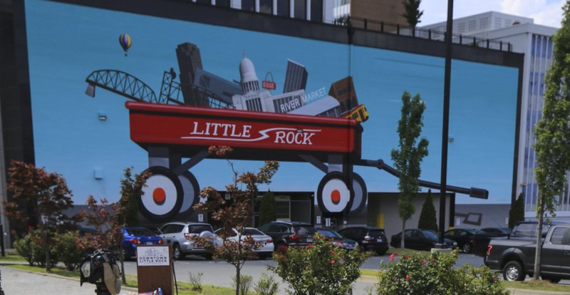 FILE — Playtime mural in downtown Little Rock.