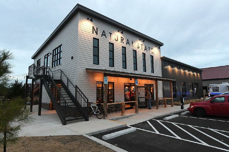 Natural State Beer Co. opened Saturday in the Village on the Creeks area in Rogers. 