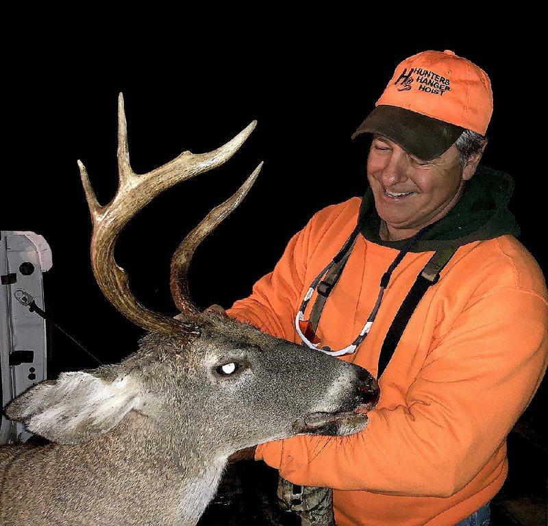 The author killed this elusive, elderly buck Nov. 15 in Grant County. The buck, estimated to be 8-10 years old, lived its entire life with a 1x2 rack. It finally grew a third point this year, making it legal to hunt.