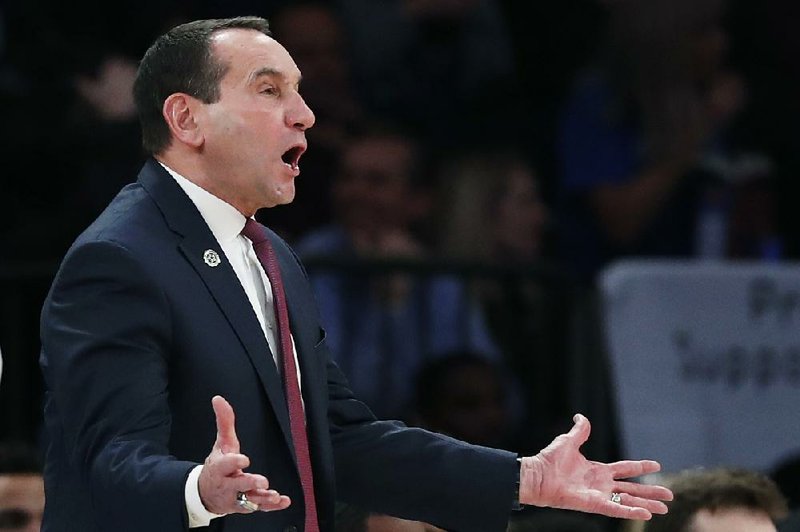 Krzyzewski collects record as Duke edges