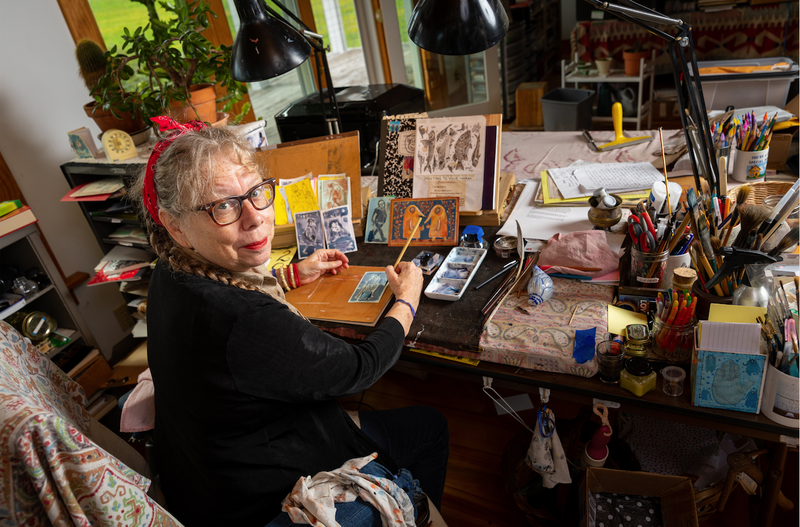 Lynda Barry, who hopes to study the creative habits of preschoolers, was awarded a 2019 MacArthur Fellows Program "genius grant." (John D. and Catherine T. MacArthur Foundation)