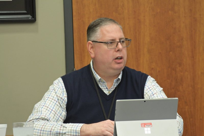 Fort Smith City Administrator Carl Geffken speaks during the Fort Smith Board of Directors study session Tuesday, Nov. 26, 2019.